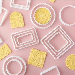 Emporte-pièce rond géométrique en plastique moule à strass chocolats gâteaux buscuit cuisson
