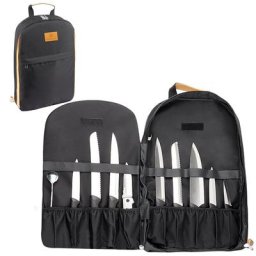 Sac à couteaux de chef portable 21 fentes porte-couteau poches de rangement sac Electrolux de