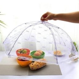 Couverture alimentaire portable en forme de parapluie 1 pièce anti-moustique pour repas table en