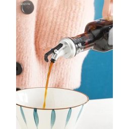 Vanzlife – bouteille d'huile d'olive avec bouchon de gel de silice bouteille de condiment bouche