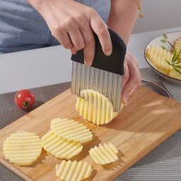 Couteau à pommes de terre en acier inoxydable ustensile à pommes de terre en vague gadget de