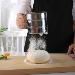 Tamis à Farine en Acier Inoxydable pour Gâteaux Gadget de Cuisine en Maille pour Poudre de Sucre