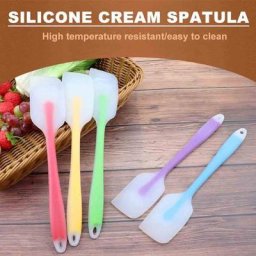 Grattoir en Silicone antiadhésif résistant à la chaleur spatule intégrée pour crème et beurre