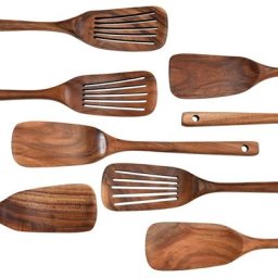 Pelle de cuisine en bois retourneur de bois outil de service de cuisine domestique pour la cuisson