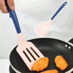 Grande spatule de cuisine Flexible et ergonomique antiadhésive tourne à fente Design ergonomique