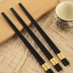 Baguettes de Style chinois réutilisables antidérapantes 1 paire de baguettes de riz aliments