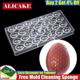 Outils de moule à œufs au chocolat moules à chocolat en polycarbonate pour la cuisson de gâteaux