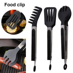 Pince de cuisine en acier inoxydable spatule polyvalente anti-brûlure rapduty gril salade