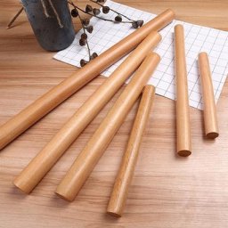 Rouleau à pâtisserie en bois massif 4 tailles har ant décor de gâteau monopoles nouilles pâte