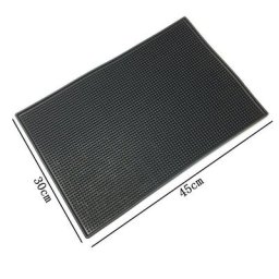 Tapis de Bar antidérapant en caoutchouc SCIE999 plateau de goutte-à-goutte en verre