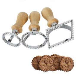 Moule à strass en forme de cœur d'amour coupe-biscuit rond et carré outils de cuisson en relief