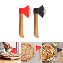 Outils de coupe de Pizza à roue unique tartes pratiques en forme de hache gaufre biscuits