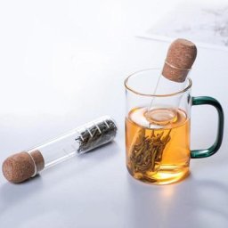 Infuseur à thé transparent avec degrés de chaleur passoire à thé conception de tuyau cuillère à
