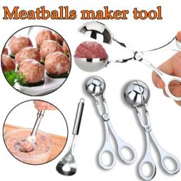 Pince à boulettes de viande ustensile de cuisine antiadhésif boule de viande en peluche cuillère