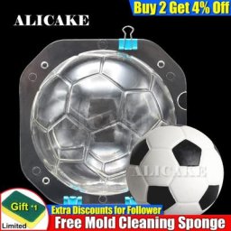 Moule à chocolat 3D en Polycarbonate décoration de gâteaux boule de Football cuisson outils de