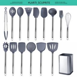 Ustensiles de cuisine en silicone F2 spatule tourneur pinces cuillère à soupe passoire à pâtes