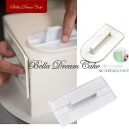 Moule à gâteau rond ou carré en plastique outil de lissage de crème outils de décoration de
