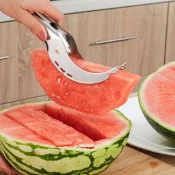 Couteau à Pastèque en Acier Inoxydable 304 Trancher Fruit et Légume Accessoire de Cuisine Gadget