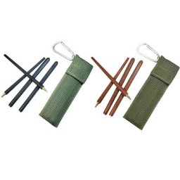 Baguettes pliantes en bois d'ébène/acajou Camping en plein air pique-nique voyage vaisselle pliable