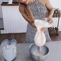 Filtre à mailles en Nylon réutilisable sachet filtrant pour le fromage le thé le lait la pâte à