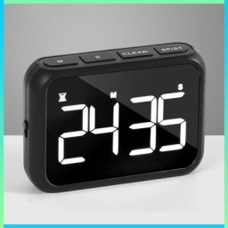 Minuterie de cuisine numérique LED grand écran USB cuisson carrée compte à rebours réveil