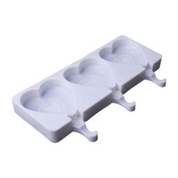 Moule à glace en Silicone à 3 cellules en forme de cœur pour jus de fruit glacé fabricant de