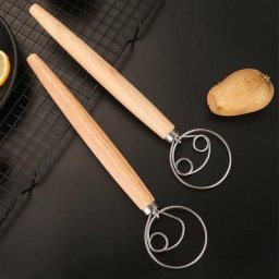 Fouet à main en silicone pour pâte danoise outils de cuisson batteur à œufs pour gâteau poupée à