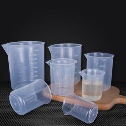 Récipient à mesurer gradué en plastique transparent résine Xy silicone Assad outils de tasse