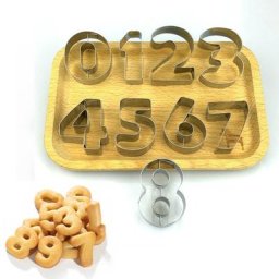 Emporte-pièce en forme de numéro en acier inoxydable décoration de gâteau 3D outils de cuisson
