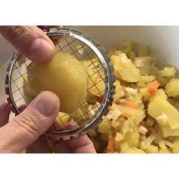Trancheuse à œufs durs en acier inoxydable multifonction manuel pour pommes de terre