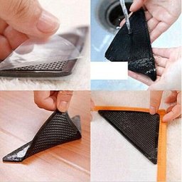 Pinces pour tapis antidérapant lavable en Silicone 4 pièces