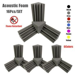 Mousse acoustique de studio pour traitement inconnu acoustique 12 pièces 12x12x24 4 pièces