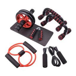Bandes de résistance Push Up Stand Bar Roue Abdominale Rouleau AB Corde À Sauter Grip Force Exercice