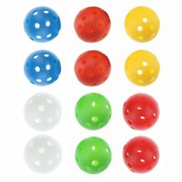 CRESTGOLF-Ballon de golf coloré en plastique 12/50 pièces par paquet taille 40mm flux d'air