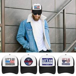 Let's Go Brandon-Casquette de Baseball Unisexe Chapeau de Cowboy Rétro Classique et Lavable
