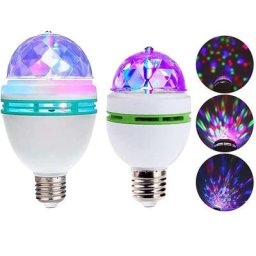 Lampe LED RGB E27 9W 6W projecteur de couleur magique lumière de scène rotative automatique