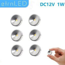 EtrnLED-Mini Projecteur LED à Intensité Variable Montage en Surface Ultra Mince Plafond Rond