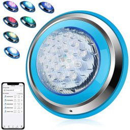 Lampe de piscine LED RGB 54W éclairage d'extérieur submergé idéal pour une piscine