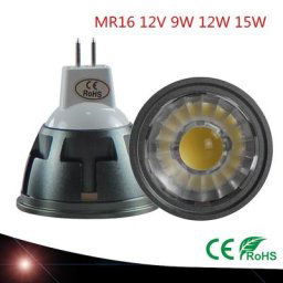 Projecteur LED de haute qualité MR16GU5.3 9W 12W 15W 12V/110V/220V lampe de plafond à intensité