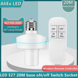 Adaptateur d'ampoule WiFi Smart support de lampe base Smart Life commande vocale sans fil avec