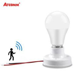 Capteur de mouvement PIR E27 capuchon à vis interrupteur à douille Base de lampe Edison