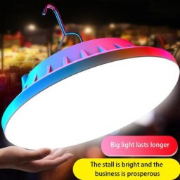 Lampe à ampoule LED aste avec télécommande lanterne de charge solaire lumière de marché de nuit