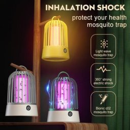 Lampe anti-moustiques électrique 2 en 1 répulsif Intelligent anti-moustiques Rechargeable