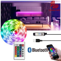 Bandes Lumineuses LED 5050 RVB Néons 5V USB Bluetooth Bande pour Écran de Télévision