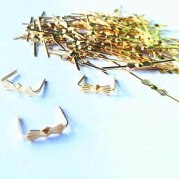Lot de 1000 Pièces de Connecteurs Papillon en Métal Chromé et localité 33mm pour Perles de Clip