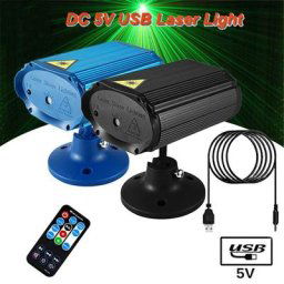 Mini lumière Disco LED rouge vert pour DJ projecteur de scène USB 5V fête d'anniversaire de