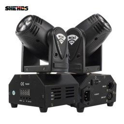 SHEHDS-Mini lumière à tête mobile à faisceau 10W RGBW 4 en 1 fête Chang effet de scène DMX