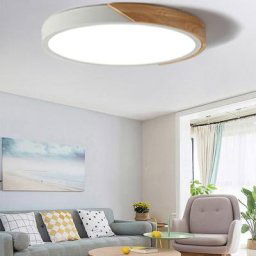 Plafonnier LED rond multicolore lampe moderne panneau affleurant luminaire pour salon chambre à