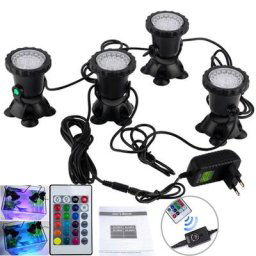 Spot lumineux LED submergé imperméable conforme à la norme IP68 RVB avec télécommande éclairage