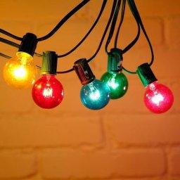 Guirlande Lumineuse Vintage pour Patio et Jardin Décoration Féerique de Noël Globe G40 7 m 25